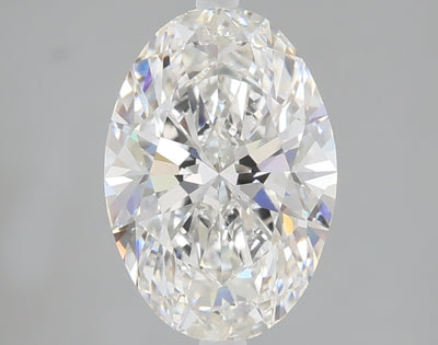 2.01 carat oval lab grown diamond F color VVS2 clarity