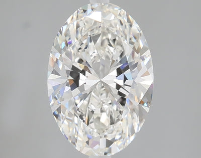 2.06 carat oval lab grown diamond F color VVS2 clarity