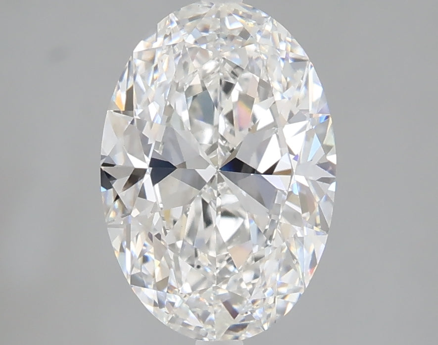 2.04 carat oval lab grown diamond F color VS1 clarity
