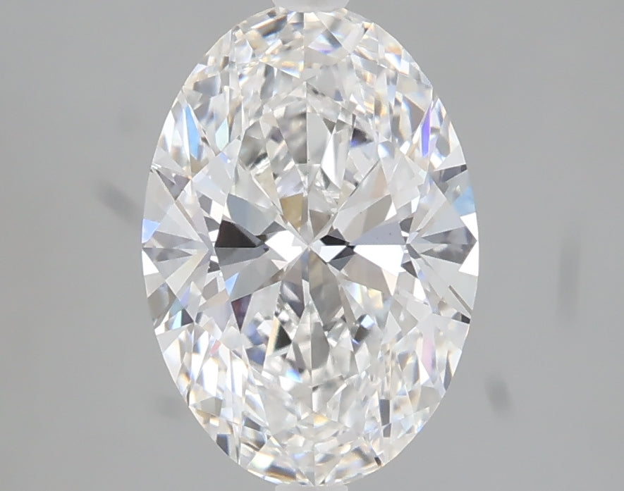 2.04 carat oval lab grown diamond E color VS1 clarity