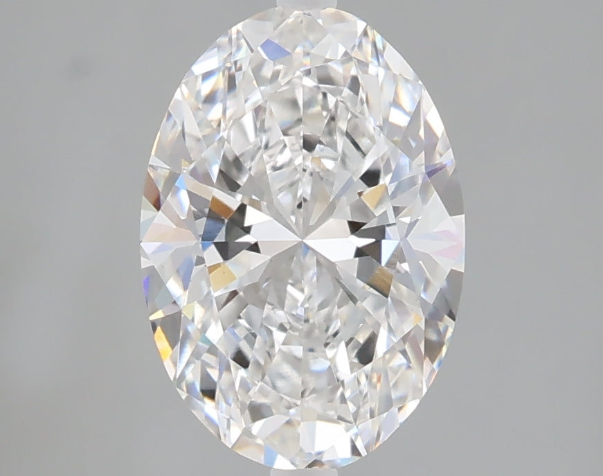 2.01 carat oval lab grown diamond E color VS1 clarity