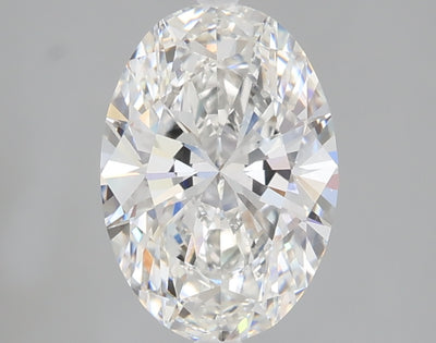 2.05 carat oval lab grown diamond F color VVS2 clarity