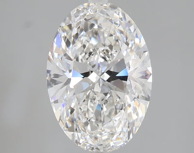 2.06 carat oval lab grown diamond E color VS1 clarity