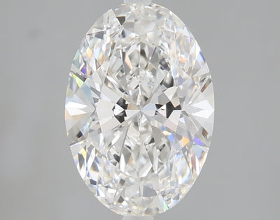2.03 carat oval lab grown diamond F color VVS2 clarity
