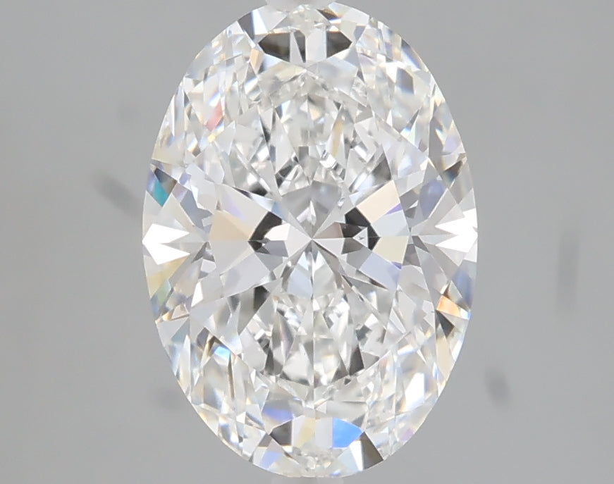 2.05 carat oval lab grown diamond E color VVS2 clarity