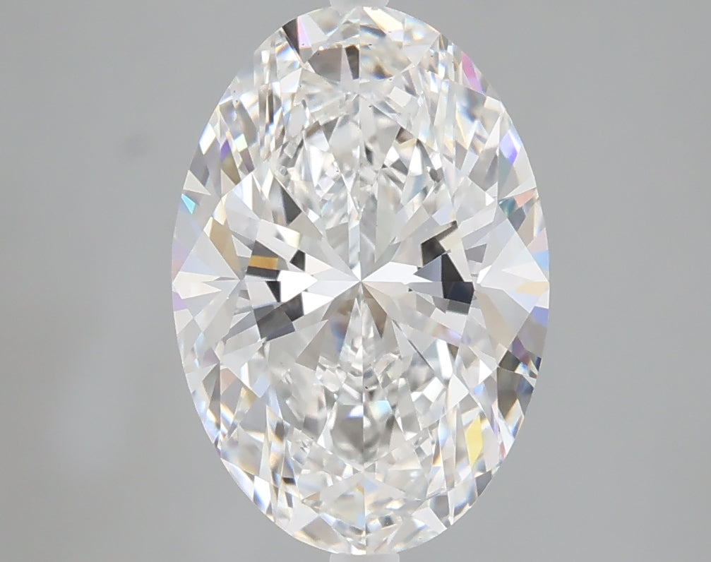 3.01 carat oval lab grown diamond E color VS1 clarity