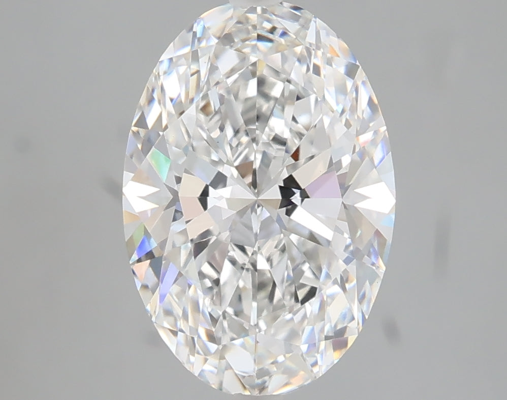 3.02 carat oval lab grown diamond E color VVS2 clarity