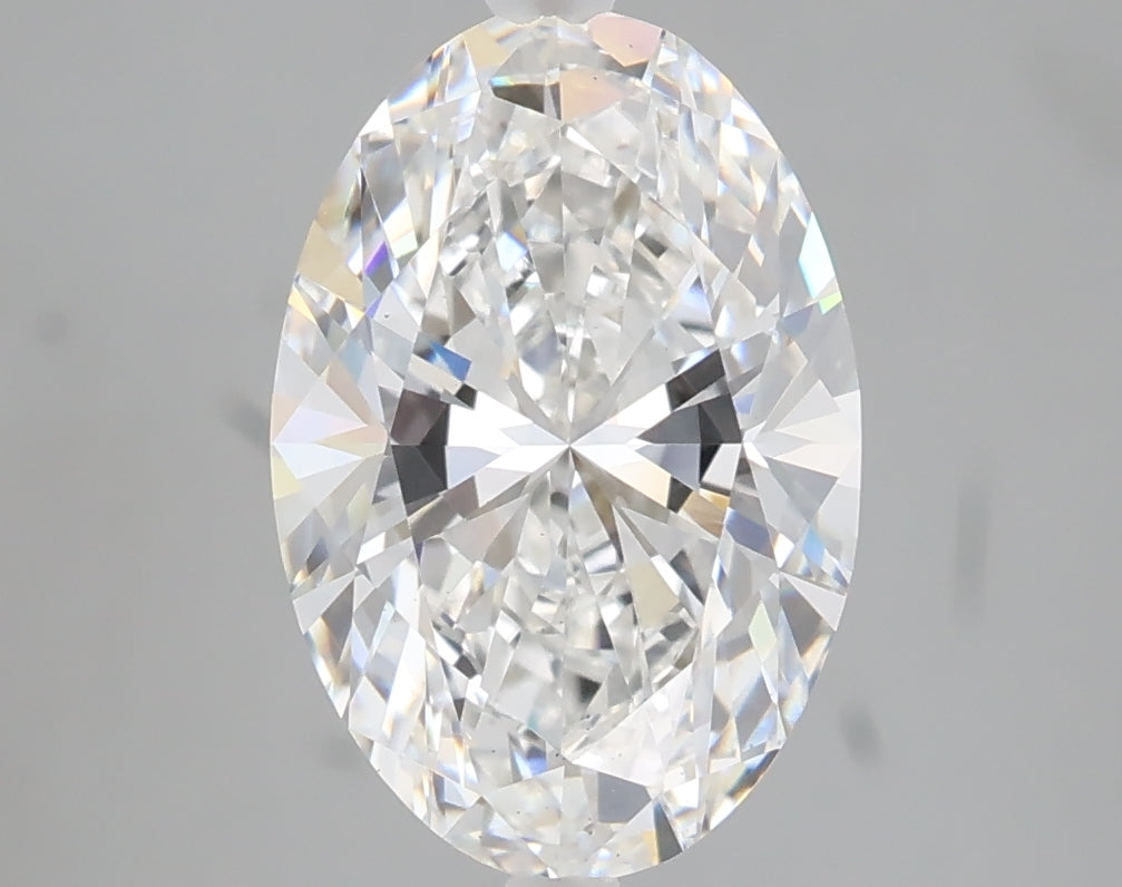 3.01 carat oval lab grown diamond E color VS1 clarity