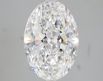 3.06 carat oval lab grown diamond E color VVS2 clarity