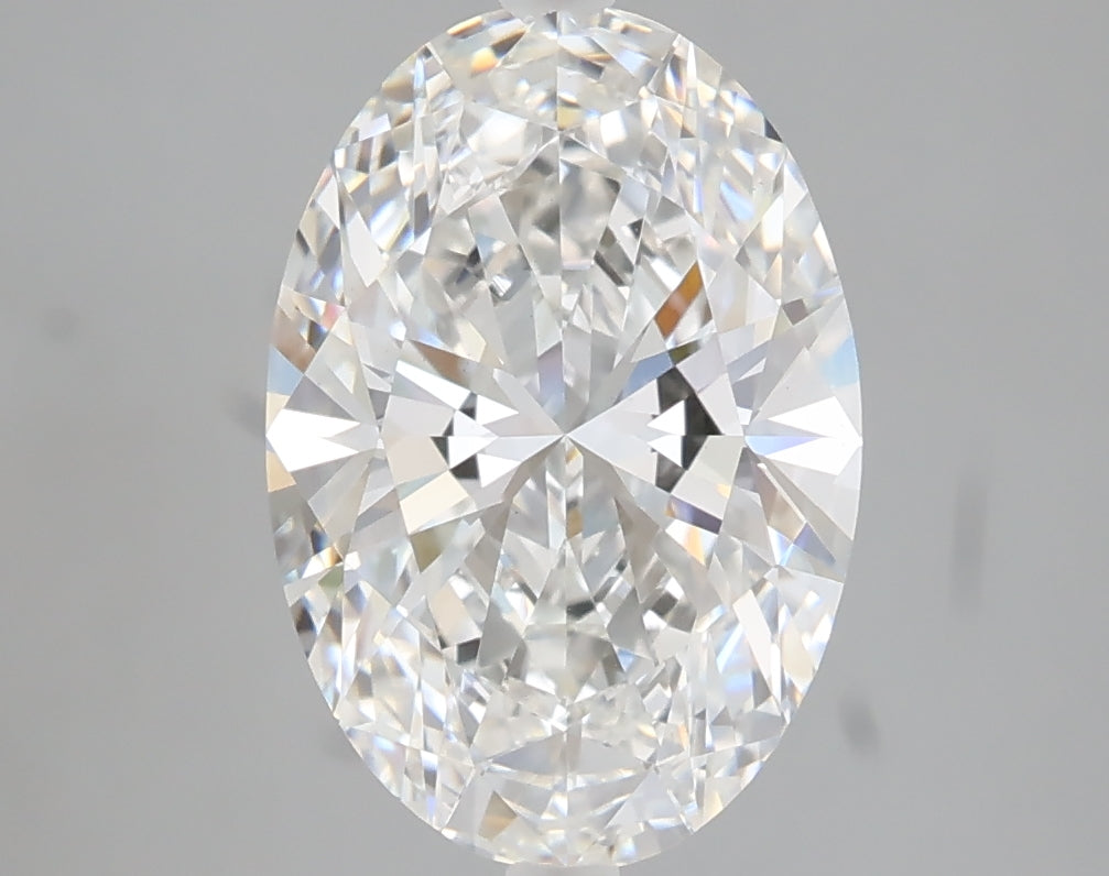 3.05 carat oval lab grown diamond F color VS1 clarity