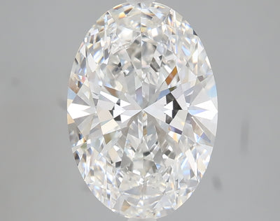 3.05 carat oval lab grown diamond F color VS1 clarity