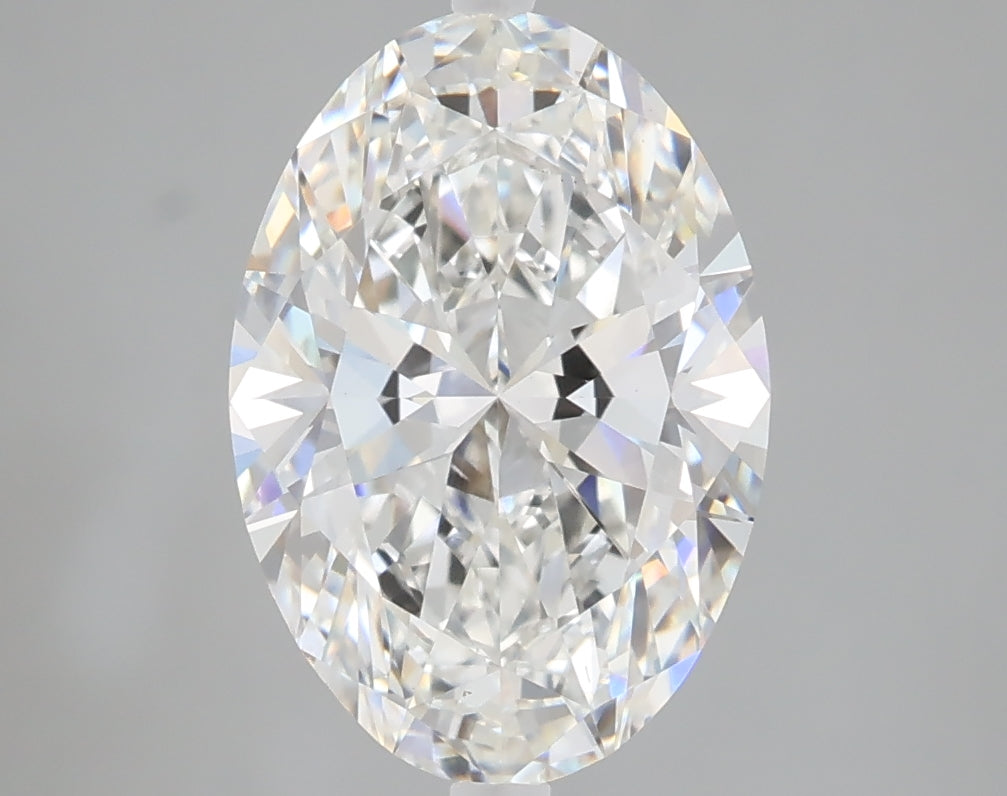 3.01 carat oval lab grown diamond F color VS1 clarity