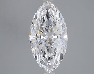 3.01 carat marquise lab grown diamond E color VVS2 clarity