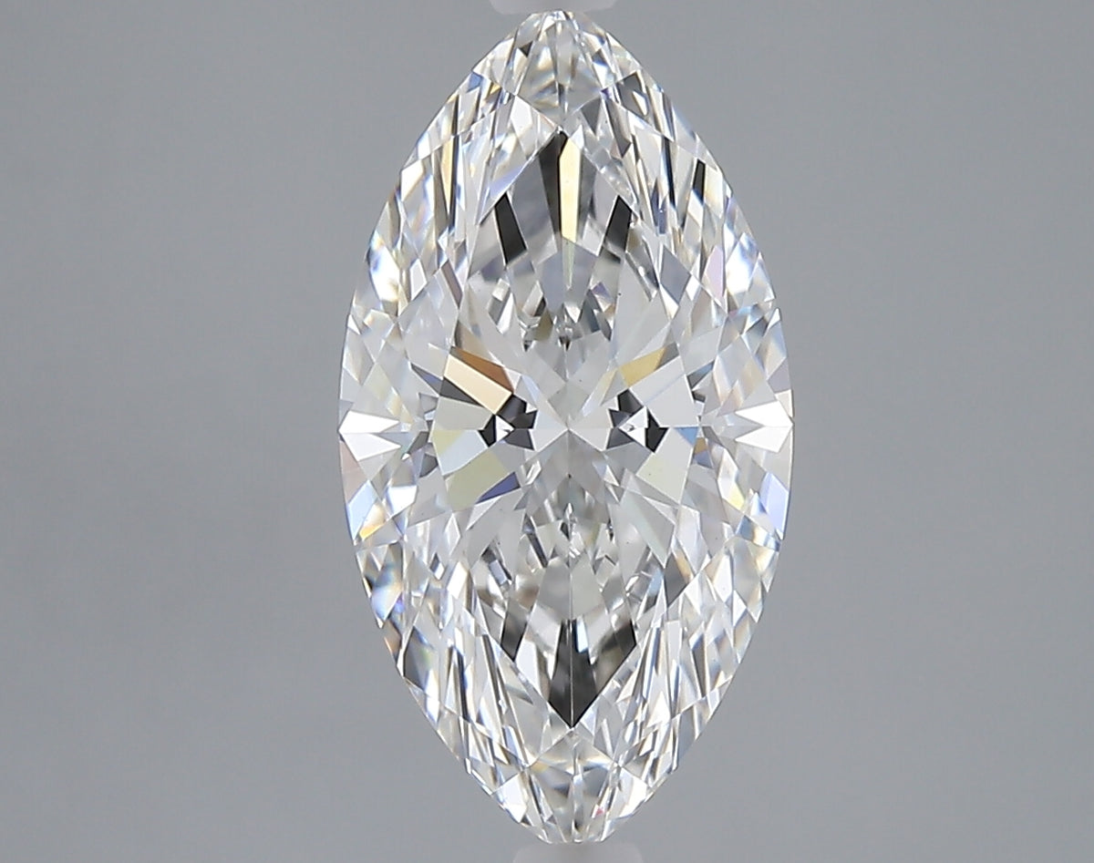 3.03 carat marquise lab grown diamond F color VVS2 clarity