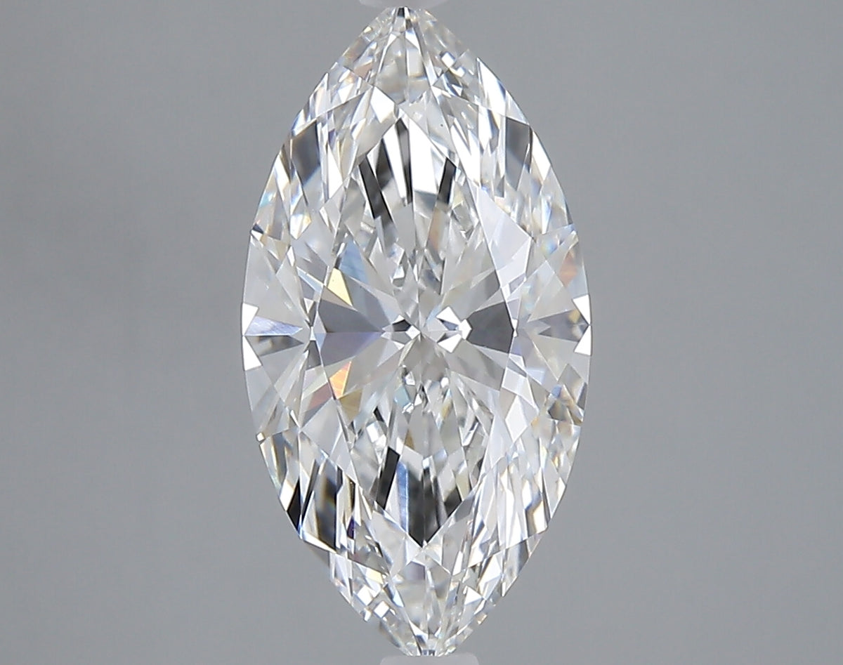 3.02 carat marquise lab grown diamond F color VVS2 clarity