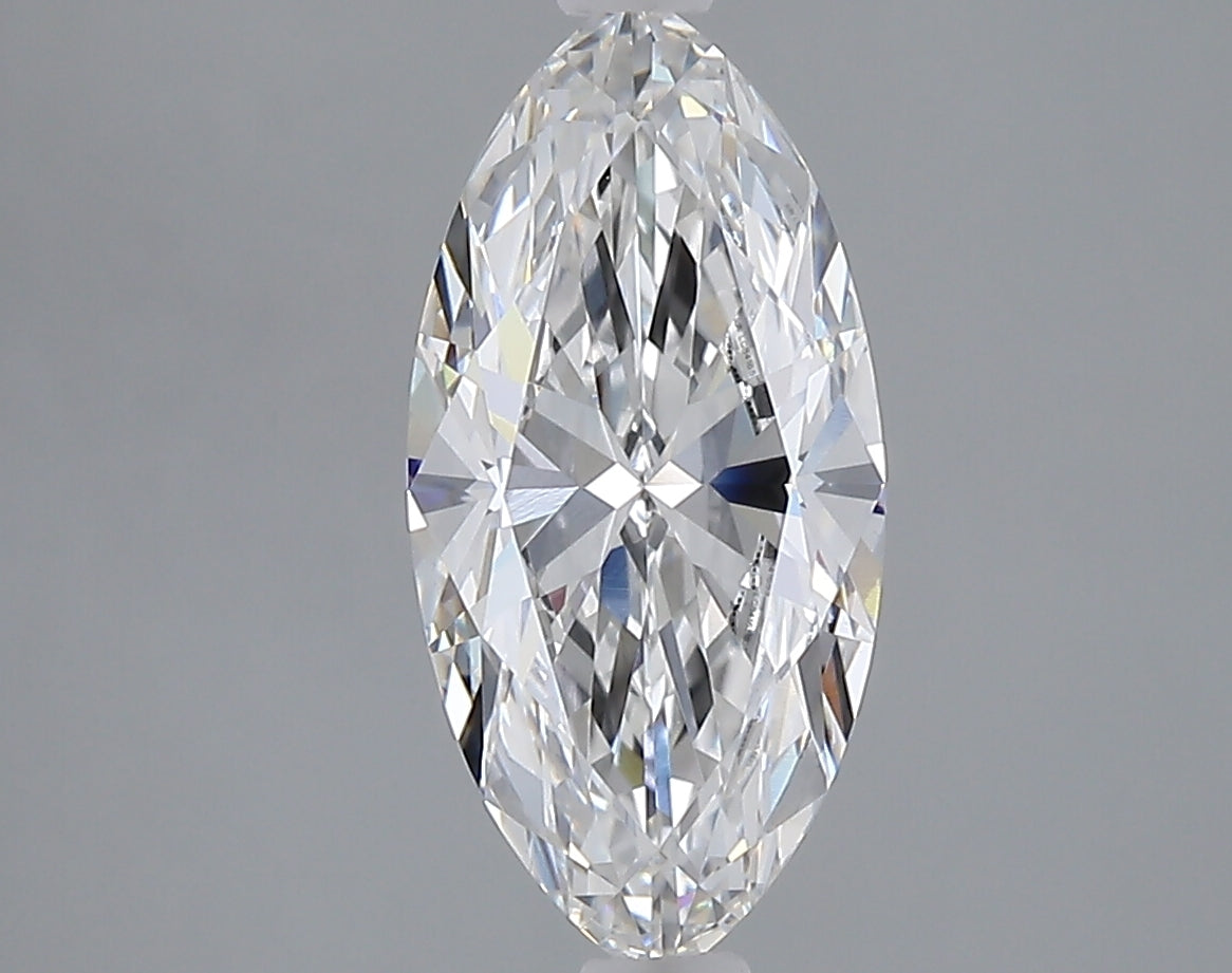 2.01 carat marquise lab grown diamond E color VVS2 clarity