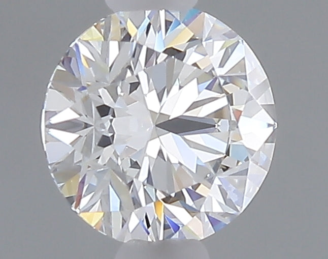 0.72 carat round lab grown diamond E color VVS2 clarity