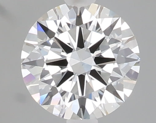 0.72 carat round lab grown diamond D color VVS2 clarity