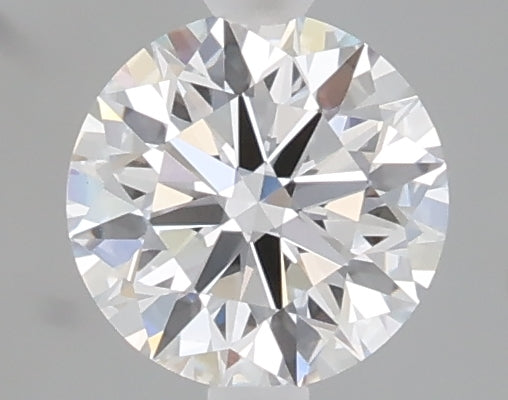 0.72 carat round lab grown diamond D color VVS2 clarity