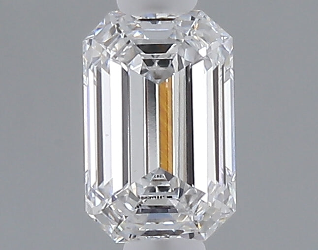 0.51 carat emerald lab grown diamond D color VVS2 clarity