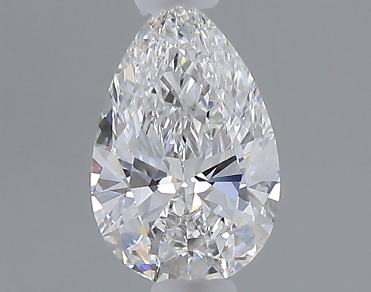 0.53 carat pear lab grown diamond D color VVS2 clarity