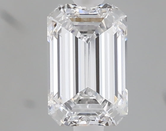 0.70 carat emerald lab grown diamond D color VVS2 clarity