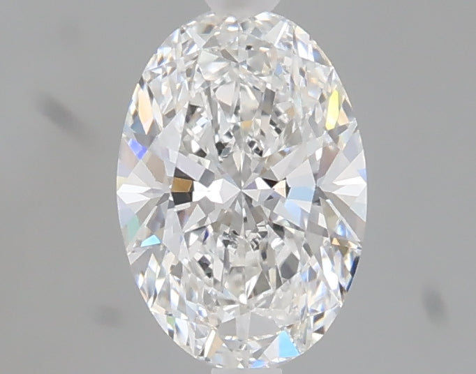 0.90 carat oval lab grown diamond E color VVS2 clarity