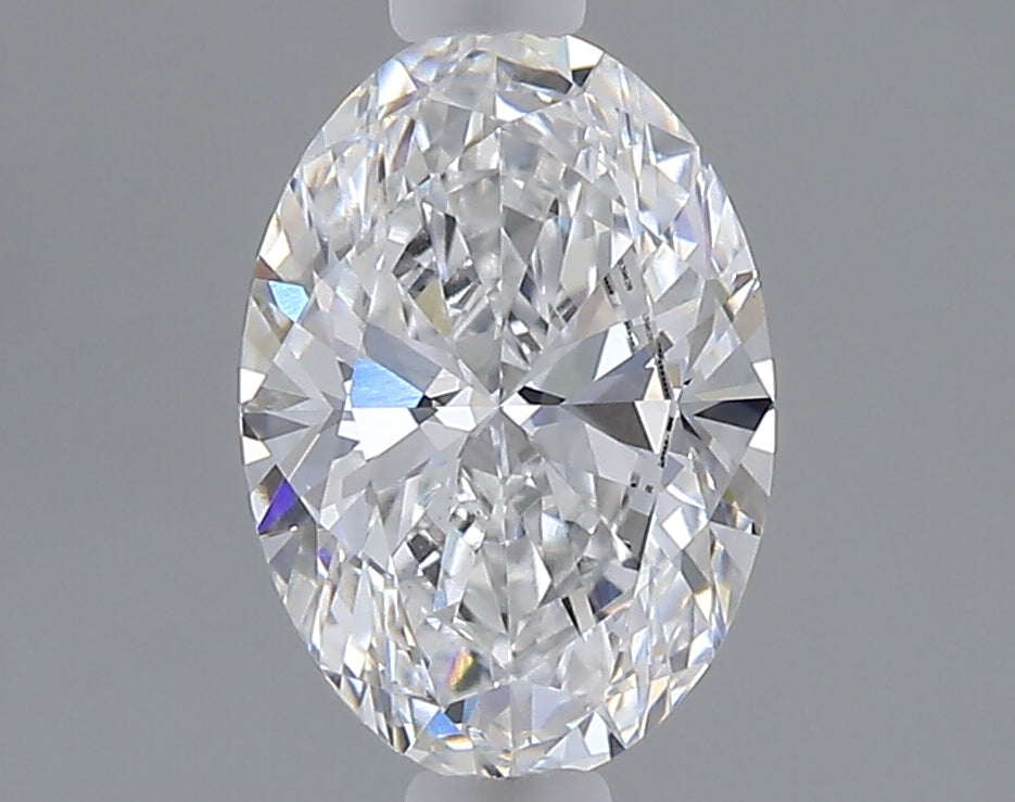 1.03 carat oval lab grown diamond E color VVS2 clarity