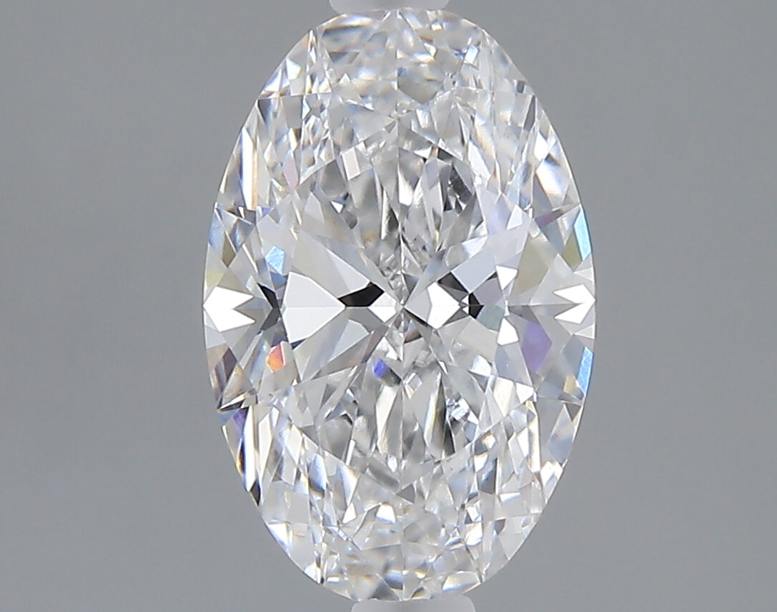1.50 carat oval lab grown diamond E color VVS2 clarity