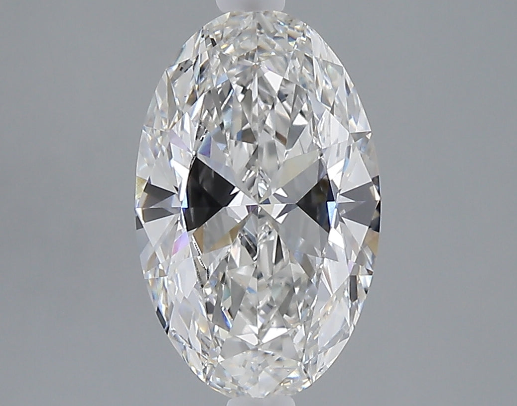 2.02 carat oval lab grown diamond E color VVS2 clarity