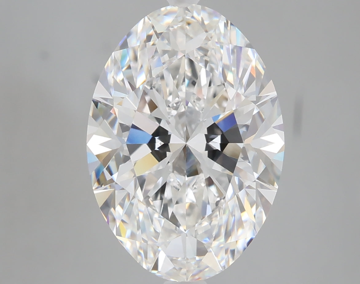 5.01 carat oval lab grown diamond E color VVS2 clarity