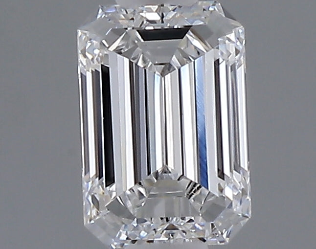 0.51 carat emerald lab grown diamond D color VVS2 clarity