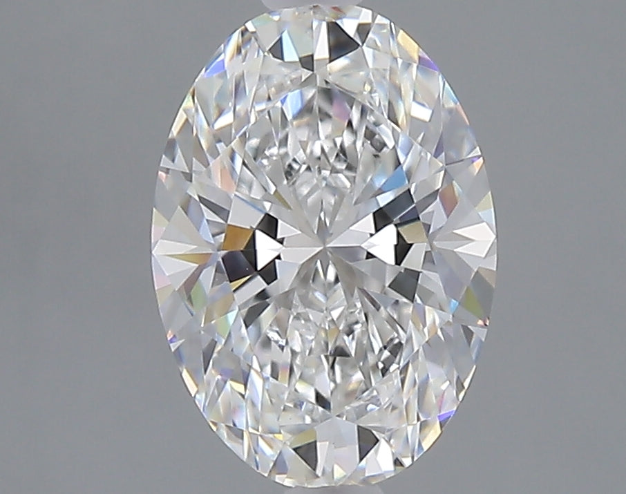 2.09 carat oval lab grown diamond E color VVS2 clarity