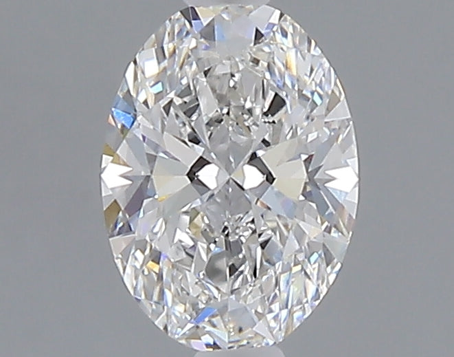 0.87 carat oval lab grown diamond E color VVS2 clarity