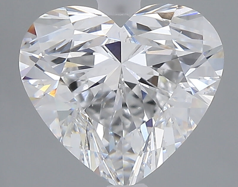 3.04 carat heart lab grown diamond E color VVS2 clarity