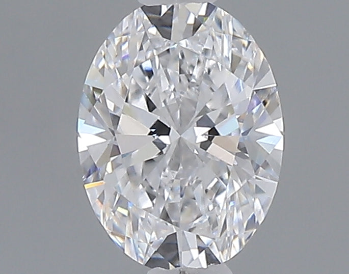 0.52 carat oval lab grown diamond D color VVS2 clarity