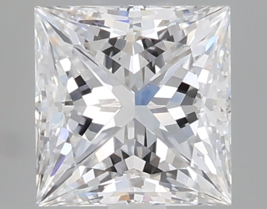 0.51 carat princess lab grown diamond E color VVS2 clarity