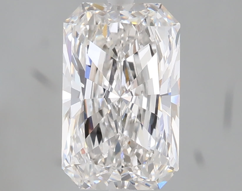 2.01 carat radiant lab grown diamond E color VVS2 clarity
