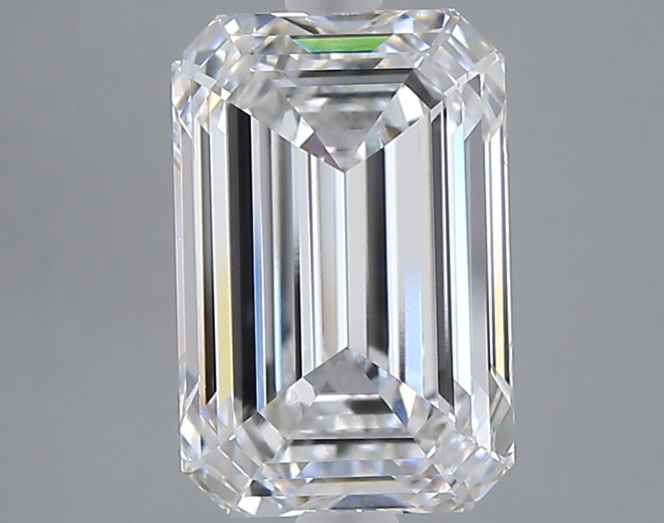 3.59 carat emerald lab grown diamond E color VVS2 clarity