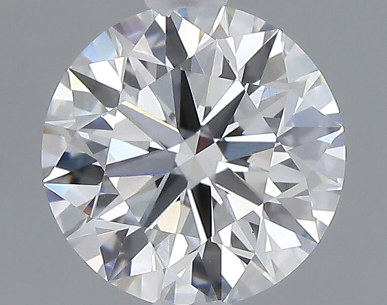 1.21 carat round lab grown diamond D color VVS2 clarity