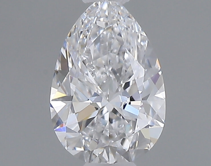 0.52 carat pear lab grown diamond D color VVS2 clarity