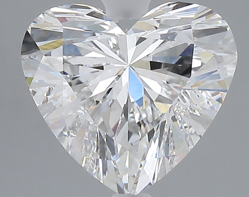 3.06 carat heart lab grown diamond E color VVS2 clarity