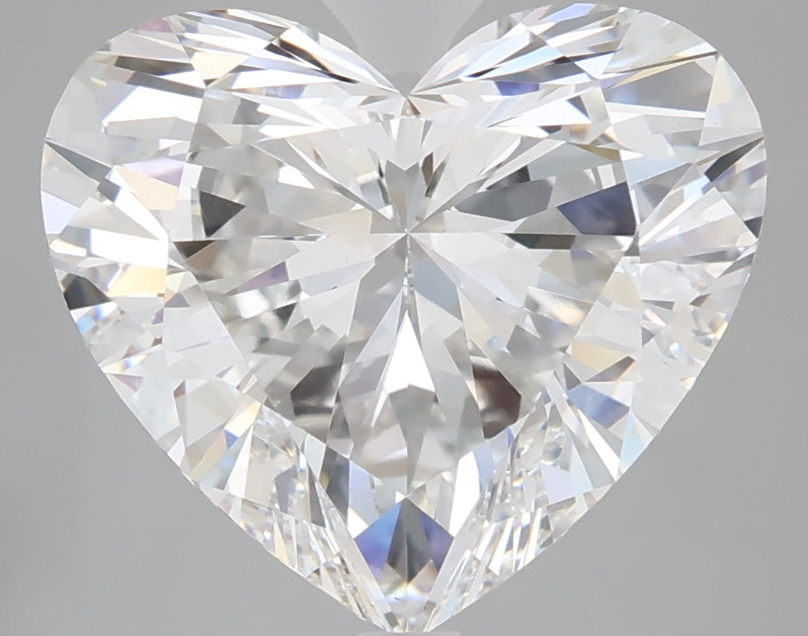 5.05 carat heart lab grown diamond E color VVS2 clarity