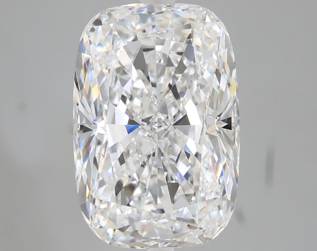 5.03 carat cushion lab grown diamond E color VVS2 clarity