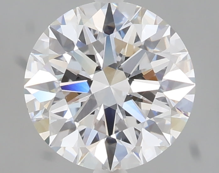 2.06 carat round lab grown diamond E color VVS2 clarity