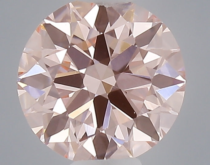 0.34 carat fancy intense pink round lab grown diamond VS1 clarity