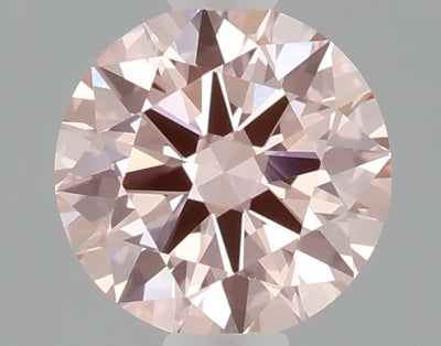 0.58 carat fancy intense pink round lab grown diamond VVS2 clarity
