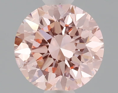0.78 carat fancy intense pink round lab grown diamond VS1 clarity
