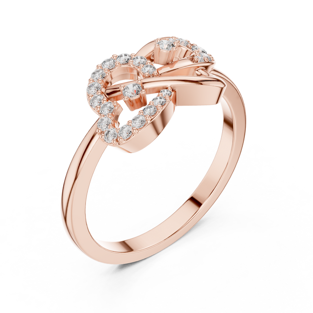 Driona Jewels Intertwined Diamond Ring | Lab Grown Infinity Loop Design