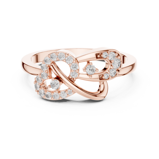 Driona Jewels Intertwined Diamond Ring | Lab Grown Infinity Loop Design
